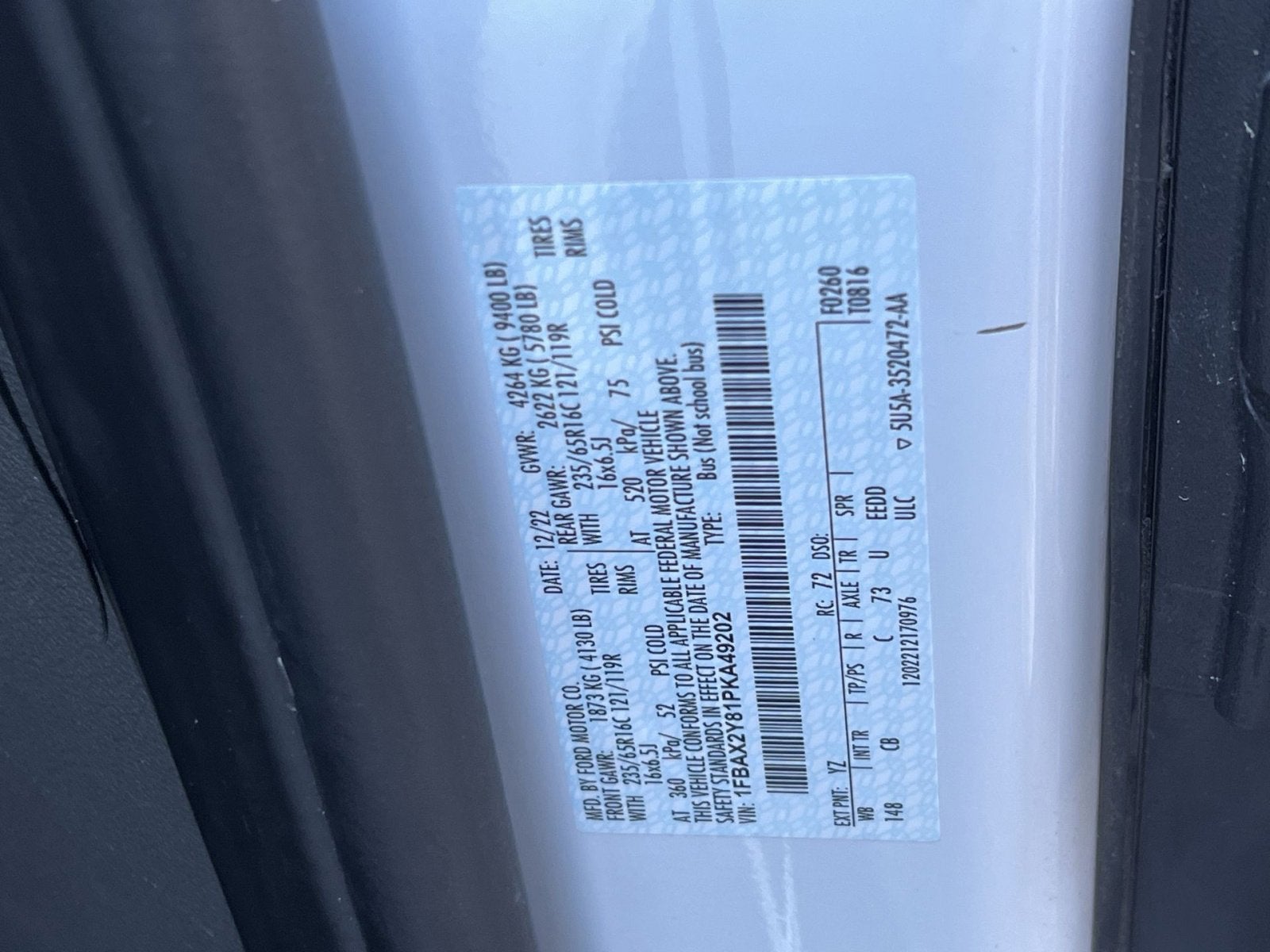 2023 Ford Transit-350 XLT