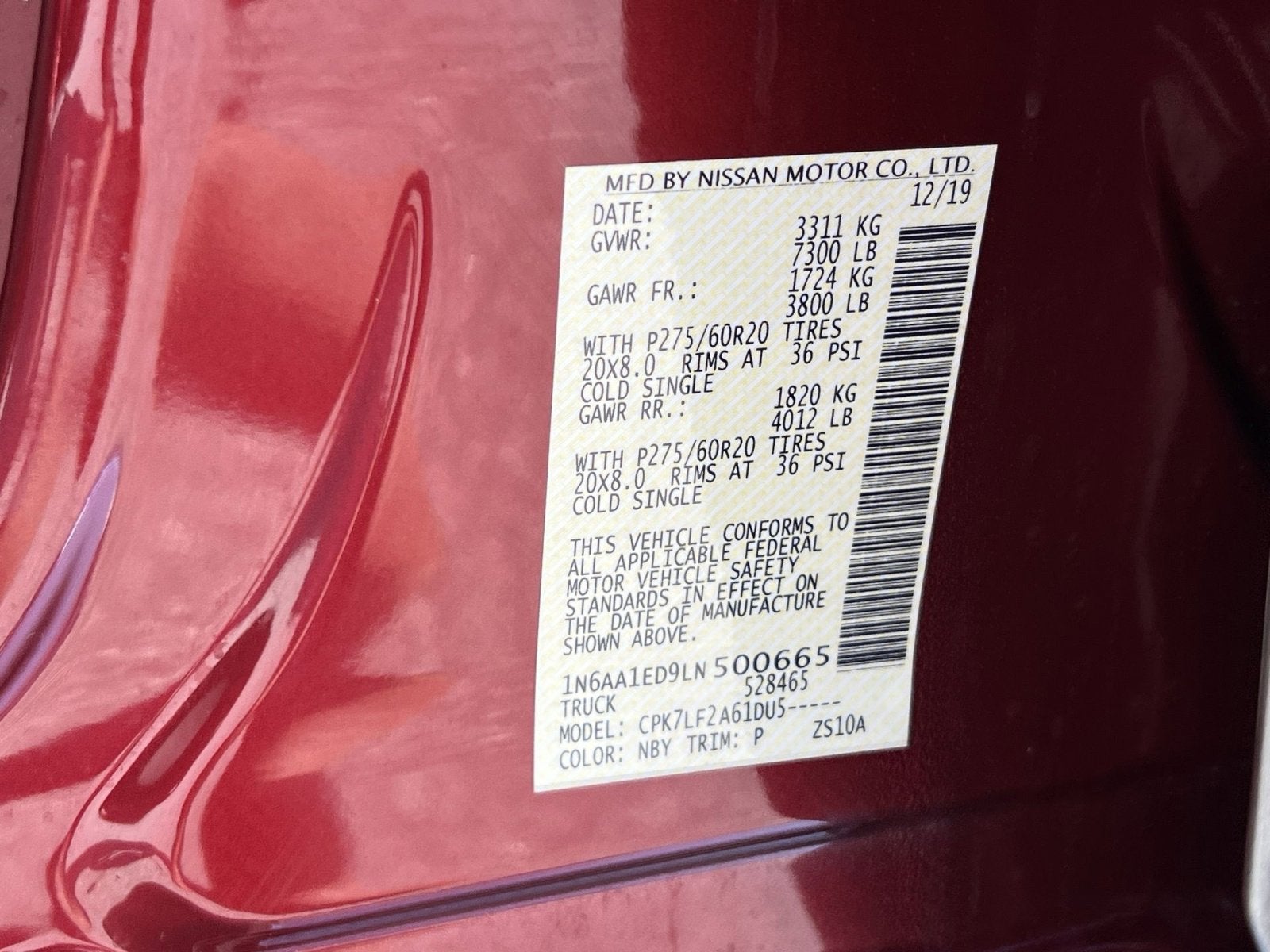 2020 Nissan Titan Platinum Reserve