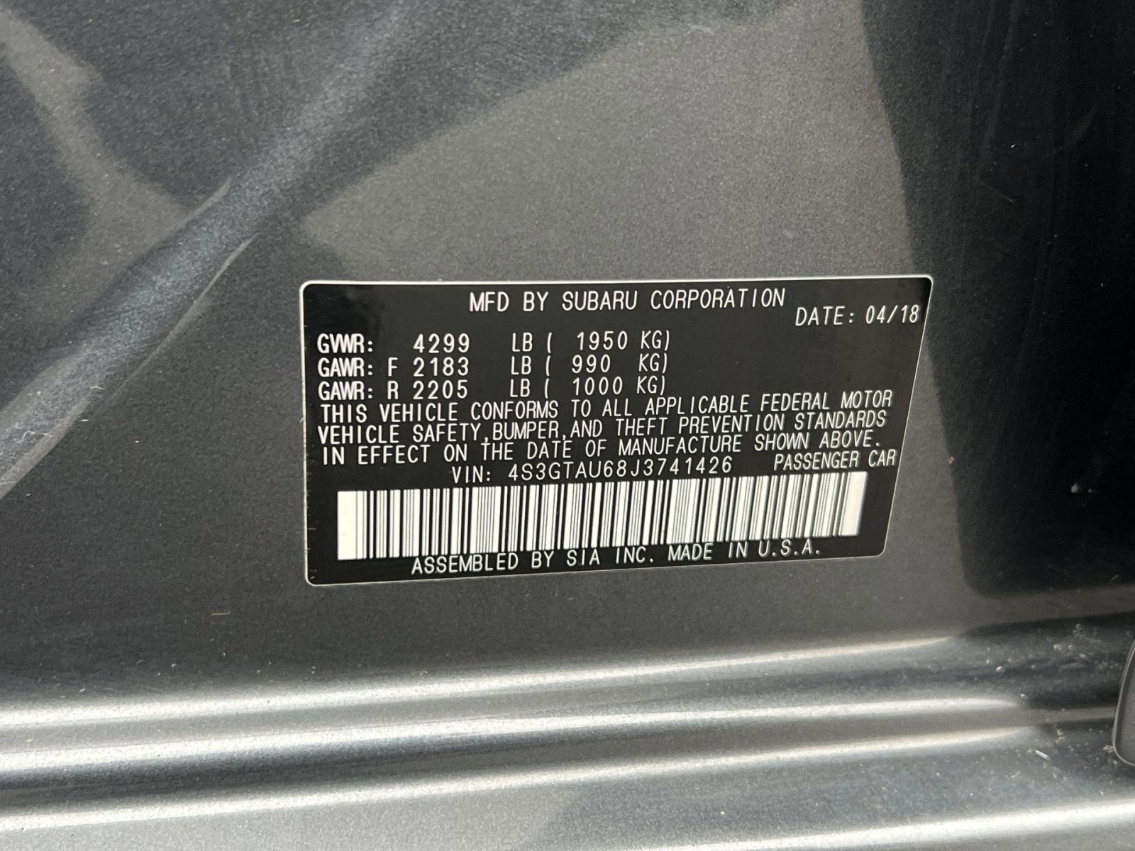 2018 Subaru Impreza 2.0i Limited