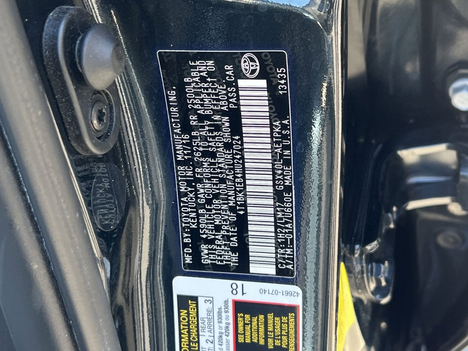 2017 Toyota Avalon XLE