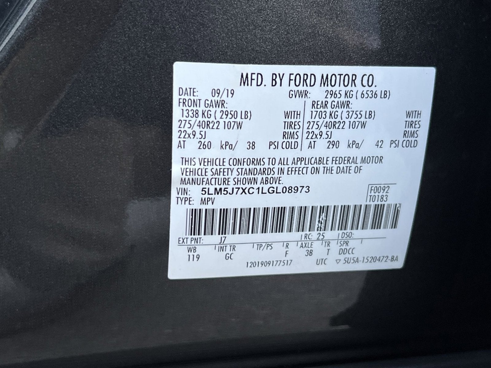 2020 Lincoln Aviator Reserve