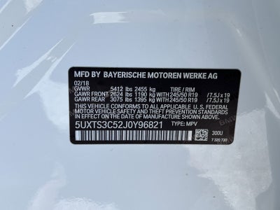2018 BMW X3 M40i