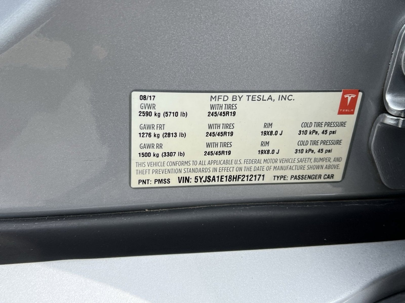 2017 Tesla Model S 75