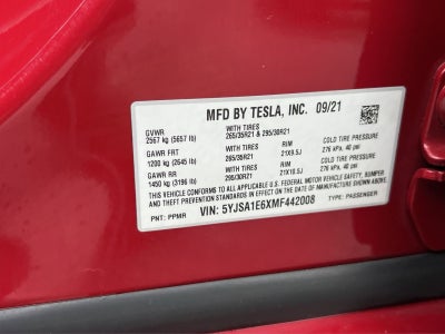 2021 Tesla Model S Plaid