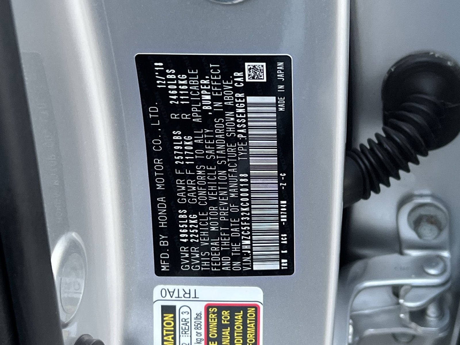 2019 Honda Clarity Plug-In Hybrid Touring