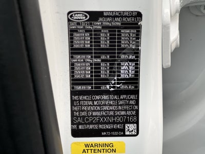 2022 Land Rover Discovery Sport SE