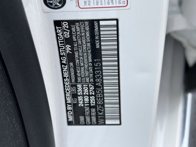 2020 Mercedes-Benz E-Class E 350