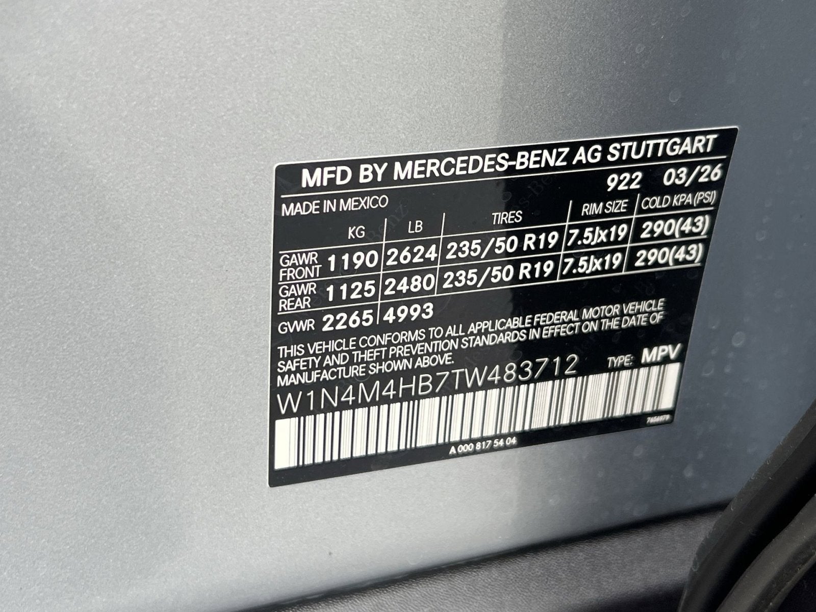 2026 Mercedes-Benz GLB GLB 250