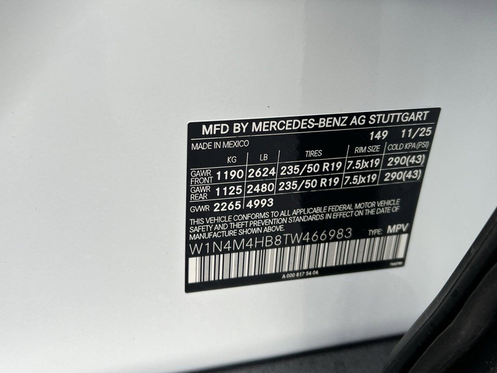 2026 Mercedes-Benz GLB GLB 250