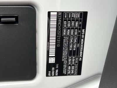 2025 Mercedes-Benz Sprinter 2500 Cargo 170 WB