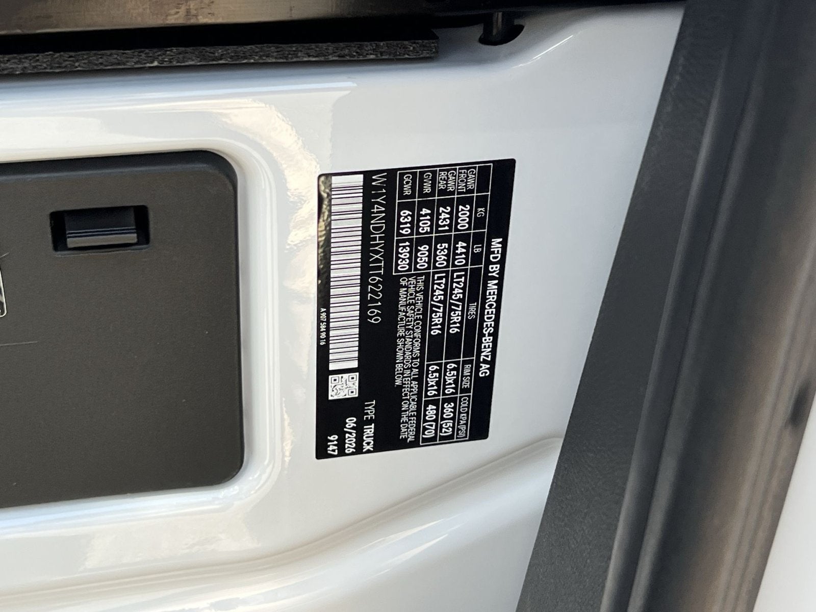 2026 Mercedes-Benz Sprinter 2500 Cargo 170 WB