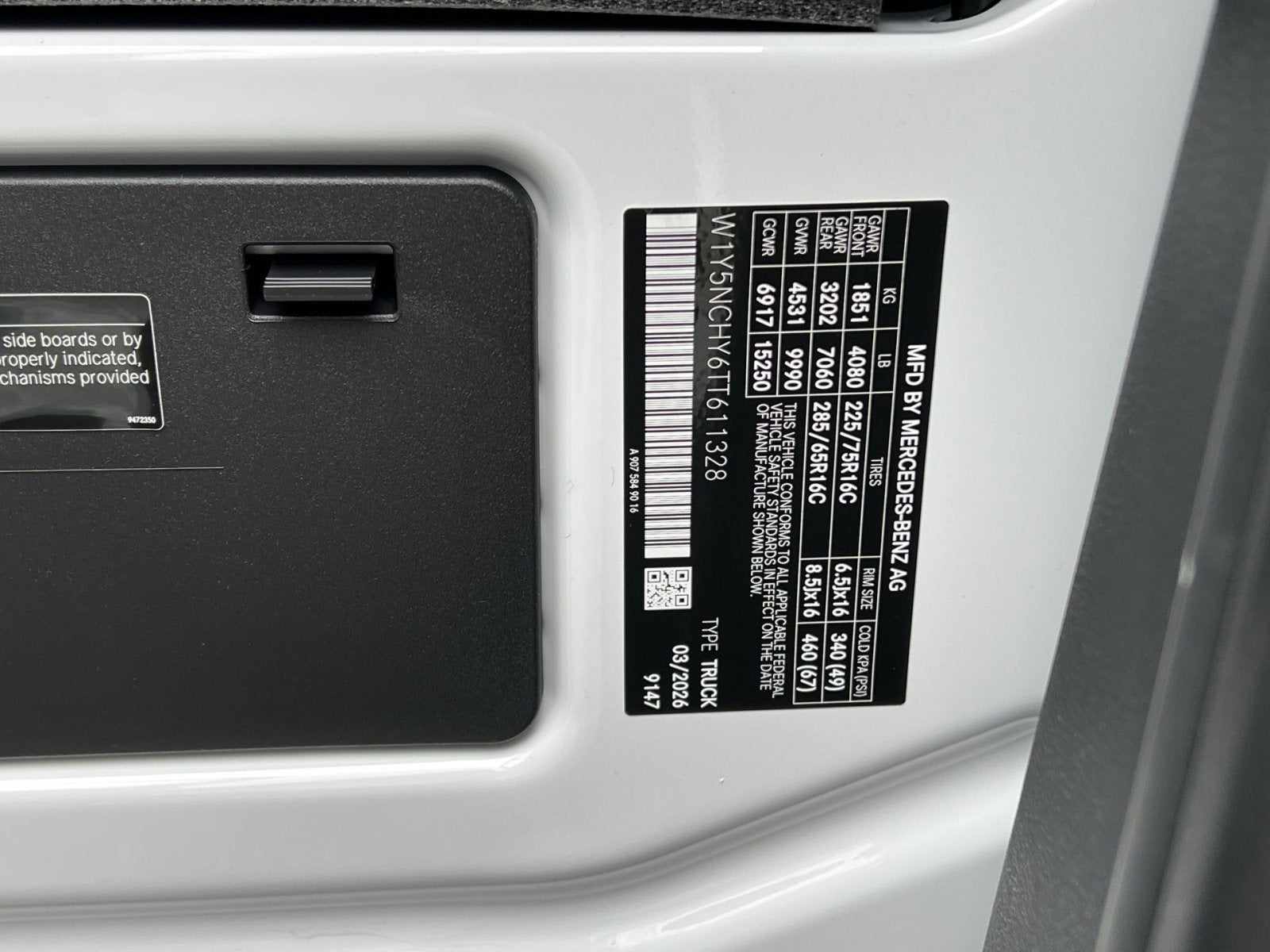 2026 Mercedes-Benz Sprinter 3500 Cargo 170 WB