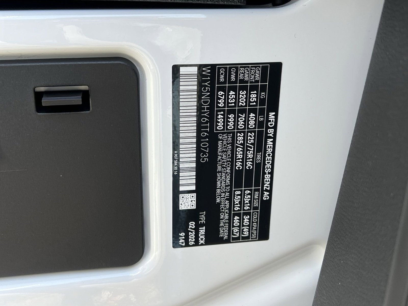 2026 Mercedes-Benz Sprinter 3500 Cargo 170 WB