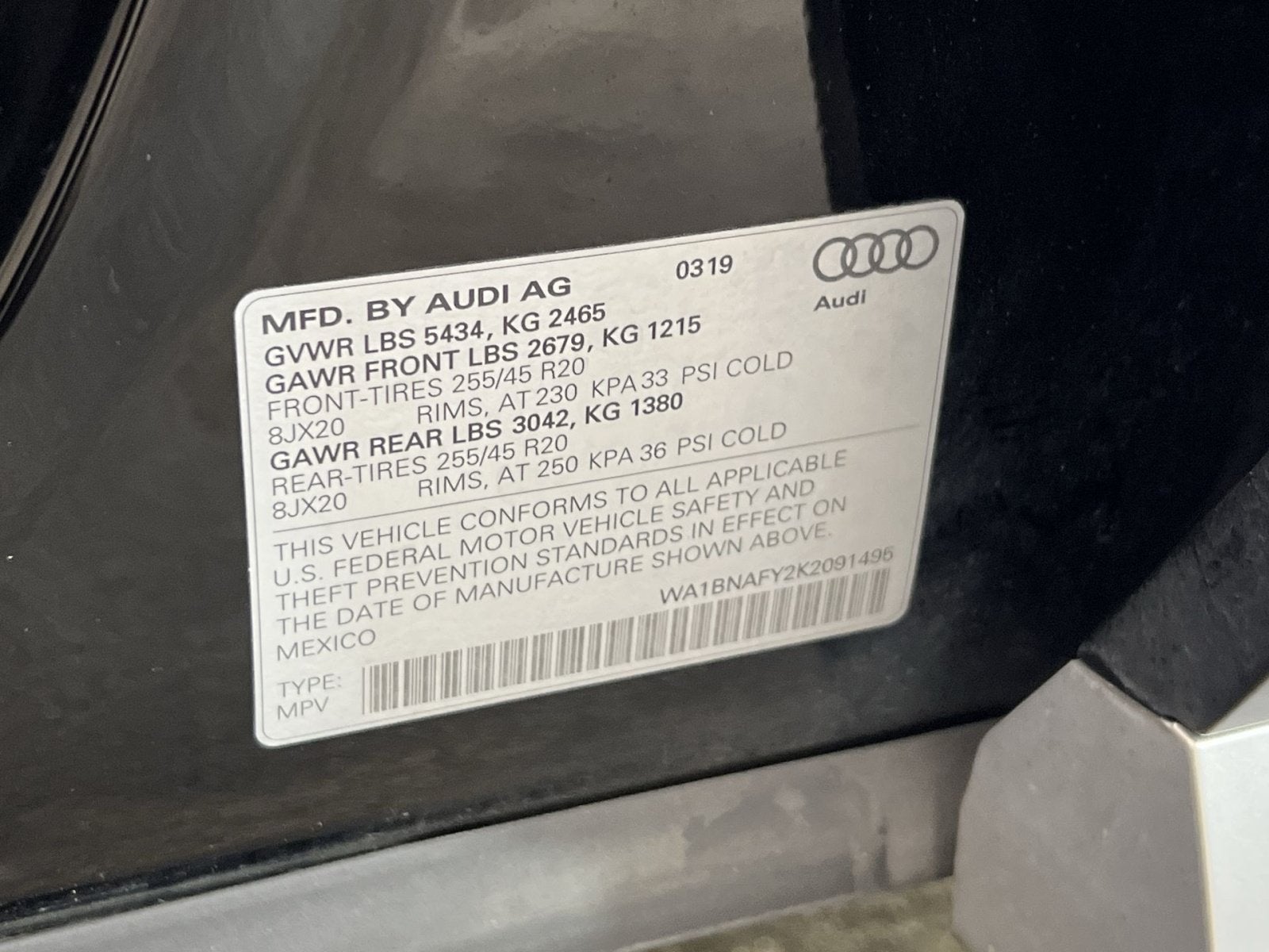 2019 Audi Q5 2.0T Premium Plus
