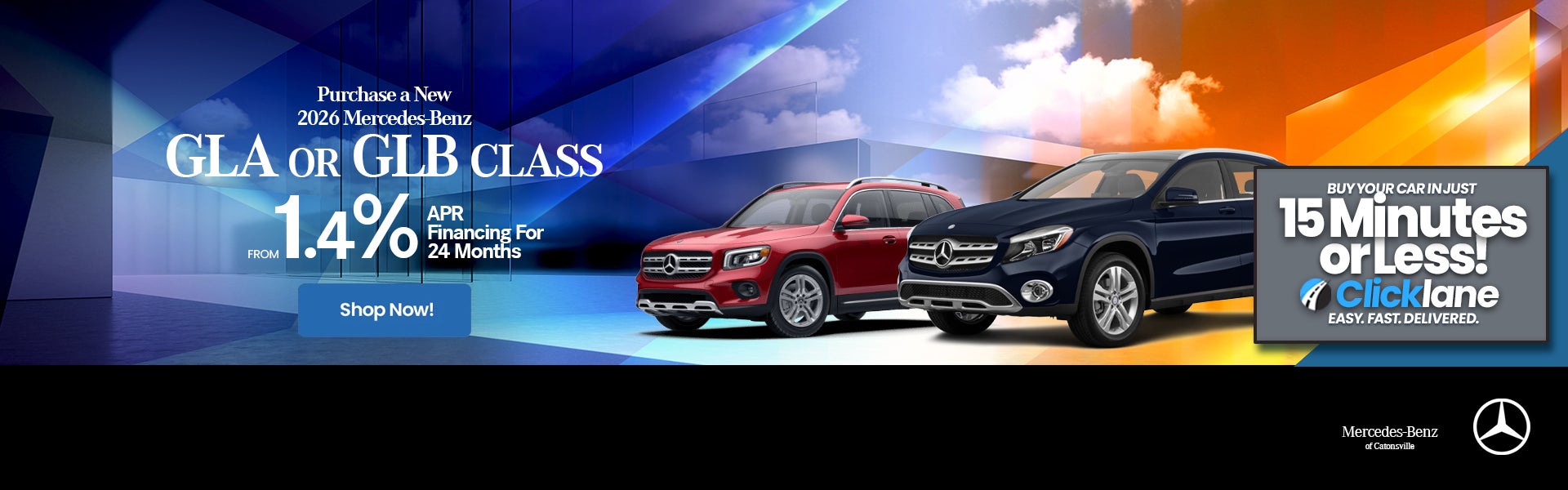 2026 Mercedes GLA or GLB APR Offer